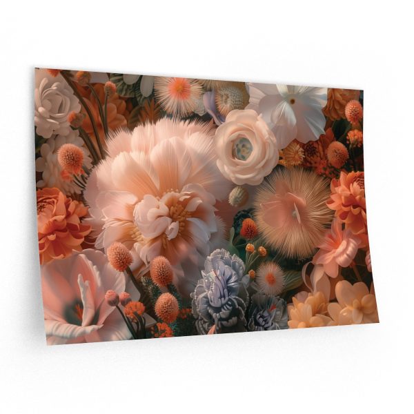 Lustrous Peach Baroque Floral 01 - Wall Decals - Image 5