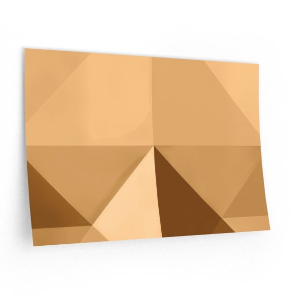 Soft Geometric Pyramid 03 in Honey Yellow Tone - Wall Decals - Image 5