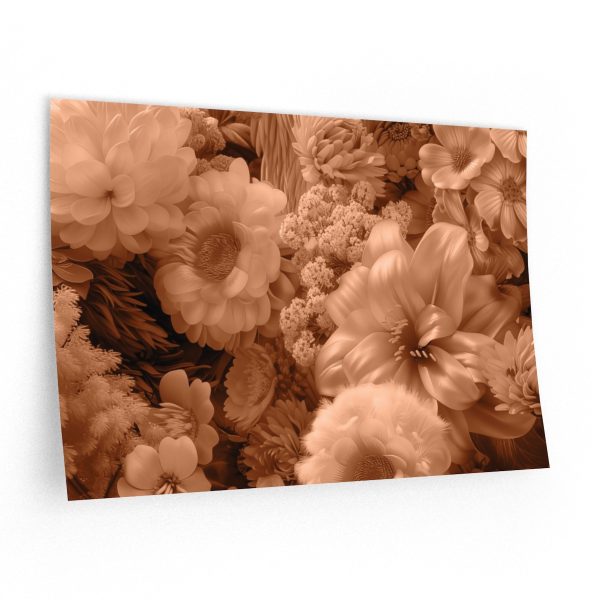 Lustrous Peach Fuzz Tone Baroque Floral 02 - Wall Decals - Image 5