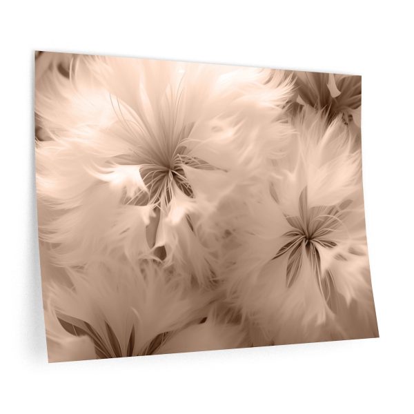 Soft Fantasy Feather Puffs in Peach Puree Tone - Wall Decals - Image 6