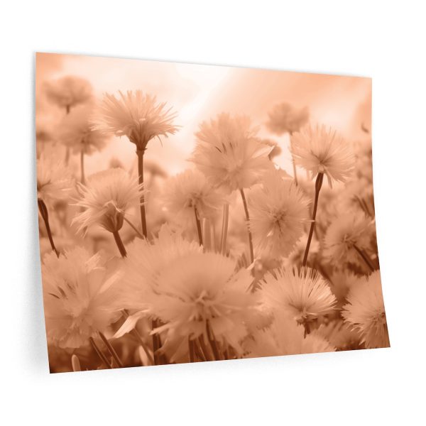 Fuzzy Dandelion Fantasy in Peach Fuzz Tone - Wall Decals - Image 6