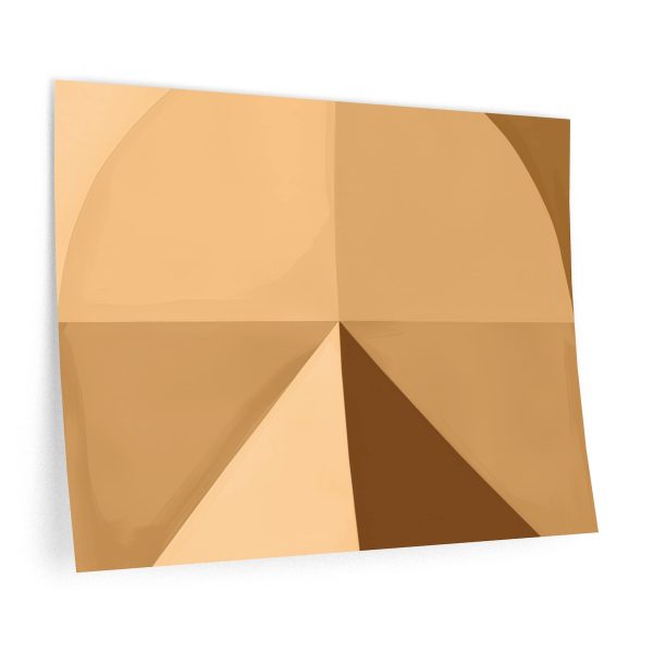 Soft Geometric Pyramid 02 in Honey Yellow Tone - Wall Decals - Image 6