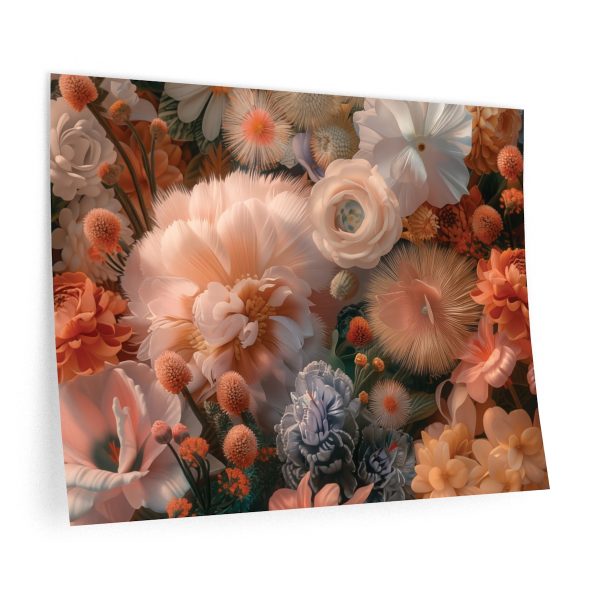 Lustrous Peach Baroque Floral 01 - Wall Decals - Image 6