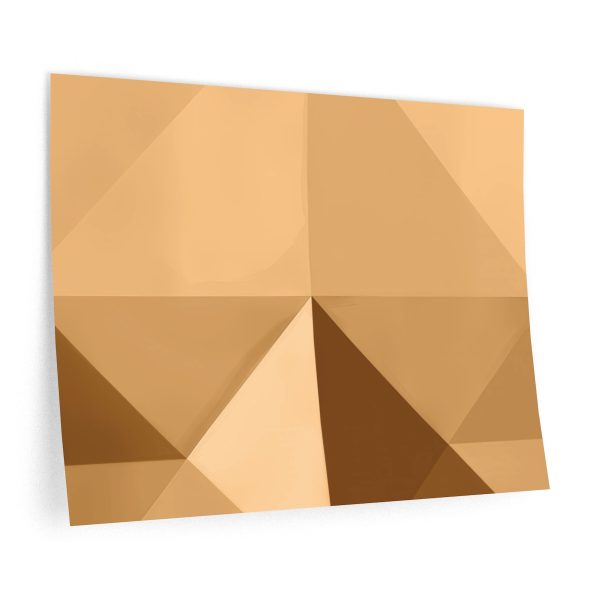 Soft Geometric Pyramid 03 in Honey Yellow Tone - Wall Decals - Image 6