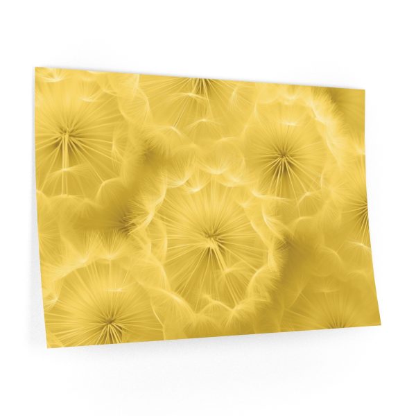 Dandelion Down Motif in Super Lemon Tone  - Wall Decals - Image 2