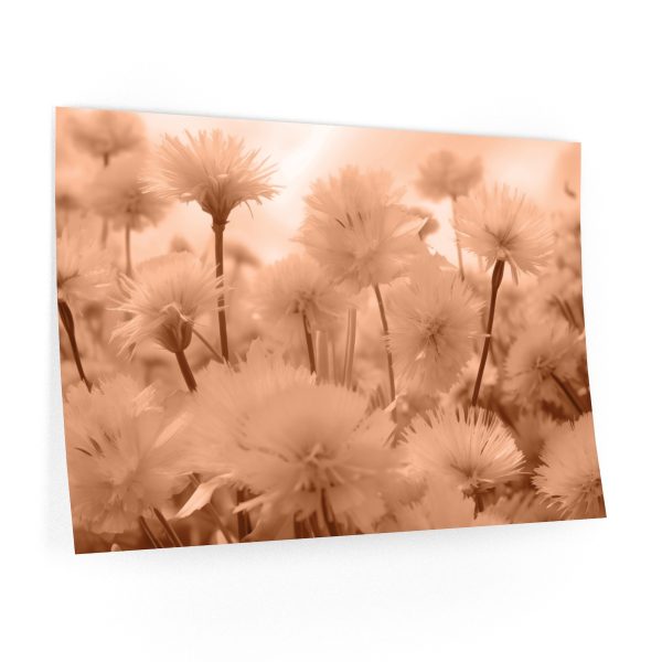 Fuzzy Dandelion Fantasy in Peach Fuzz Tone - Wall Decals - Image 2