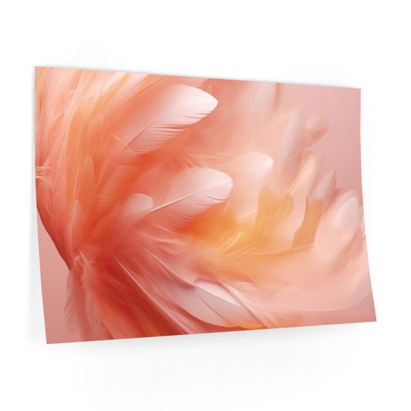 Lovely Fuzzy Feathers in Peach 02 - Wall Decals - Image 2