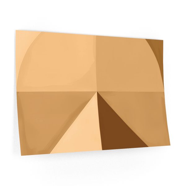 Soft Geometric Pyramid 02 in Honey Yellow Tone - Wall Decals - Image 2