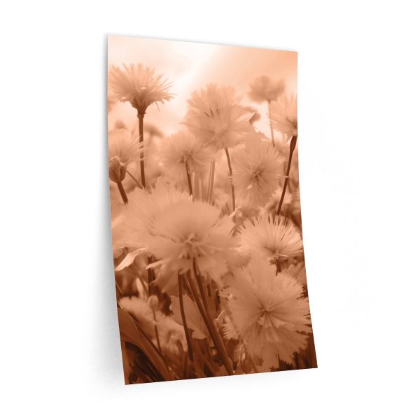 Fuzzy Dandelion Fantasy in Peach Fuzz Tone - Wall Decals - Image 3