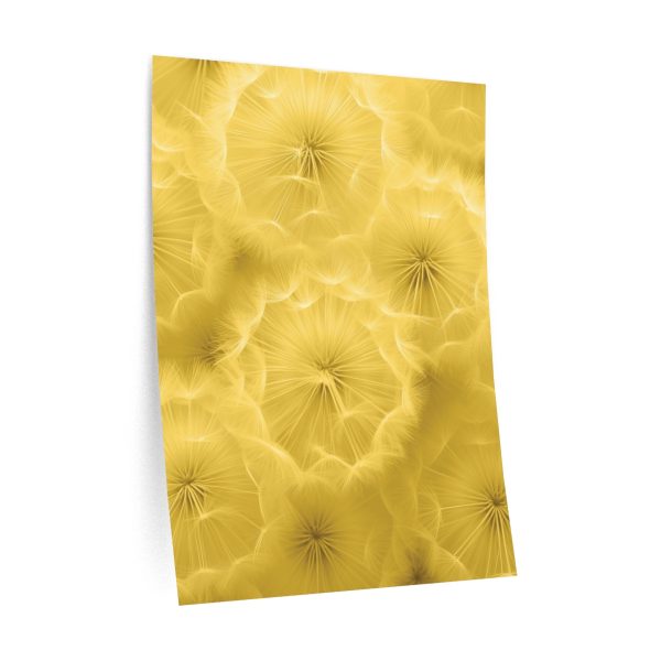 Dandelion Down Motif in Super Lemon Tone  - Wall Decals - Image 4