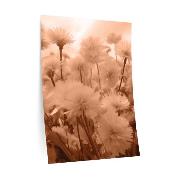 Fuzzy Dandelion Fantasy in Peach Fuzz Tone - Wall Decals - Image 4