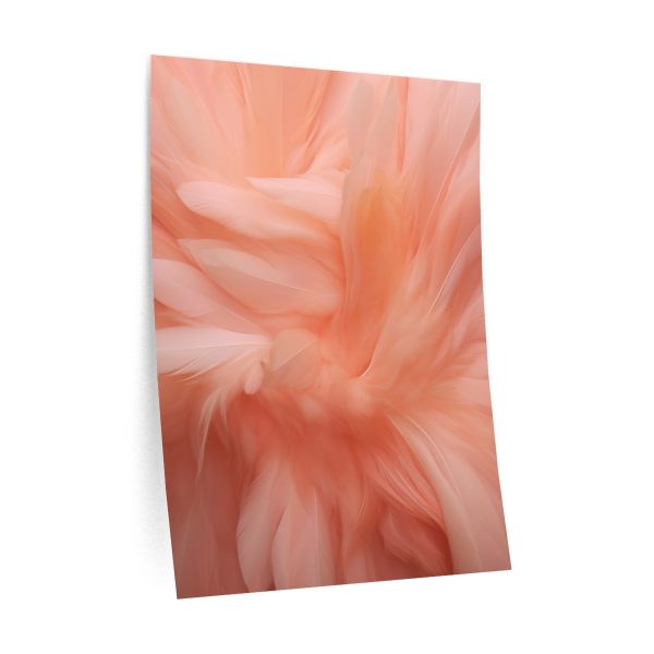 Lovely Fuzzy Feathers in Peach 01 - Wall Decals - Image 3