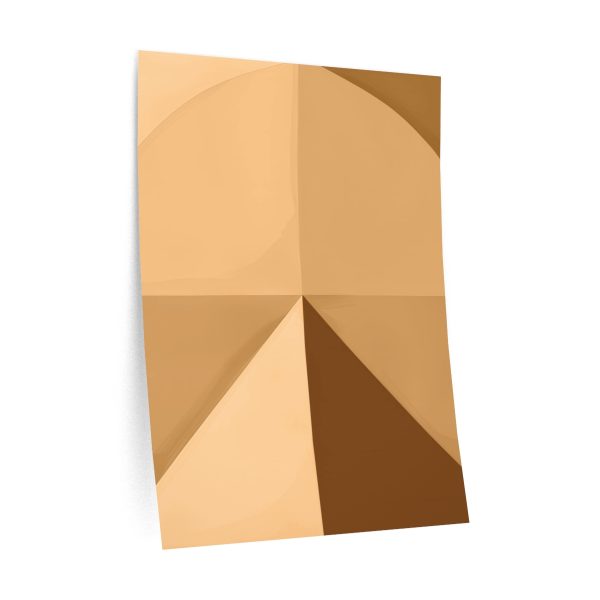 Soft Geometric Pyramid 02 in Honey Yellow Tone - Wall Decals - Image 3