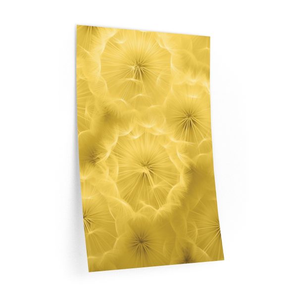 Dandelion Down Motif in Super Lemon Tone  - Wall Decals