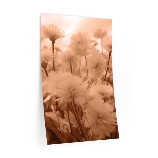 Fuzzy Dandelion Fantasy in Peach Fuzz Tone - Wall Decals