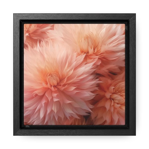 Lovely Fuzzy Buds in Peach 01 - Gallery Canvas Wraps, Square Frame - Image 6