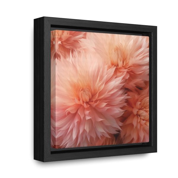 Lovely Fuzzy Buds in Peach 01 - Gallery Canvas Wraps, Square Frame - Image 7