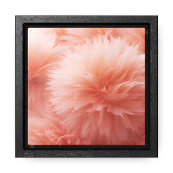 Lovely Fuzzy Buds in Peach 03 - Gallery Canvas Wraps, Square Frame - Image 6