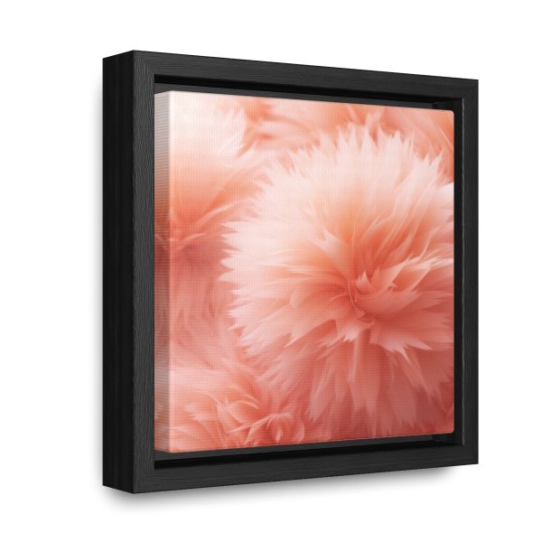 Lovely Fuzzy Buds in Peach 03 - Gallery Canvas Wraps, Square Frame - Image 7