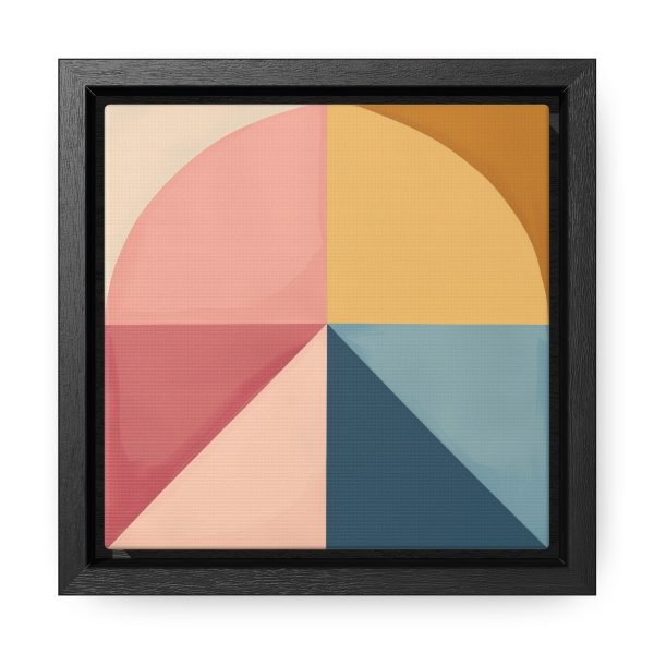 Soft Geometric Pyramid 02 - Gallery Canvas Wraps, Square Frame - Image 6