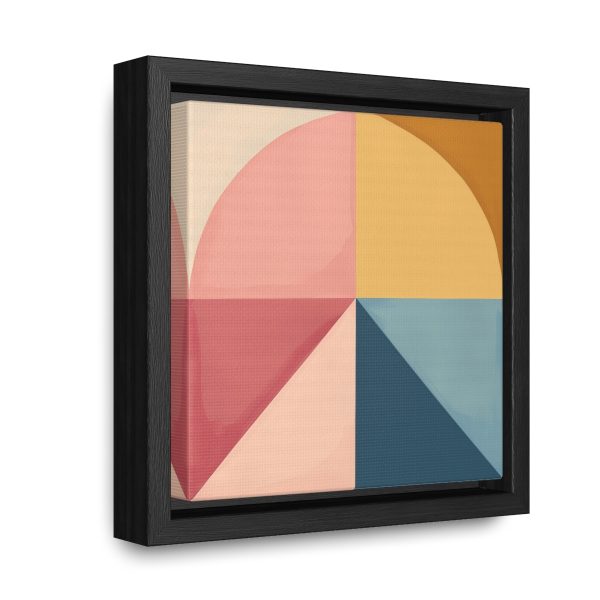 Soft Geometric Pyramid 02 - Gallery Canvas Wraps, Square Frame - Image 7