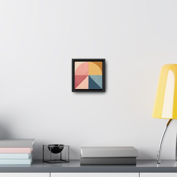 Soft Geometric Pyramid 02 - Gallery Canvas Wraps, Square Frame - Image 9