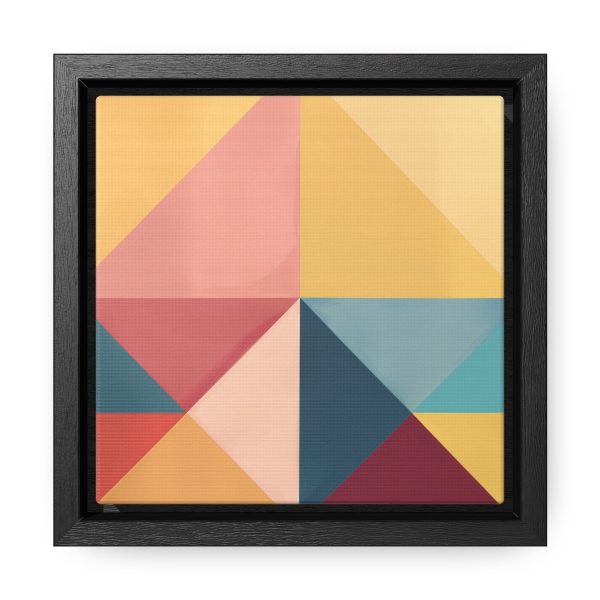 Soft Geometric Pyramid 03 - Gallery Canvas Wraps, Square Frame - Image 6