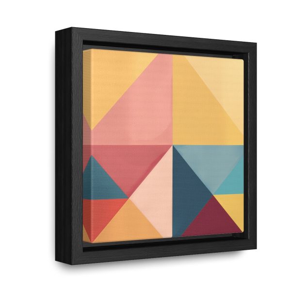 Soft Geometric Pyramid 03 - Gallery Canvas Wraps, Square Frame - Image 7