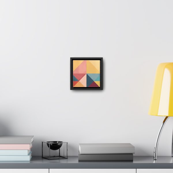 Soft Geometric Pyramid 03 - Gallery Canvas Wraps, Square Frame - Image 9