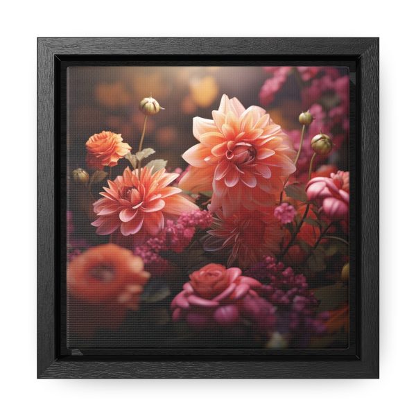 Bright Fantasy Floral 02 - Gallery Canvas Wraps, Square Frame - Image 6