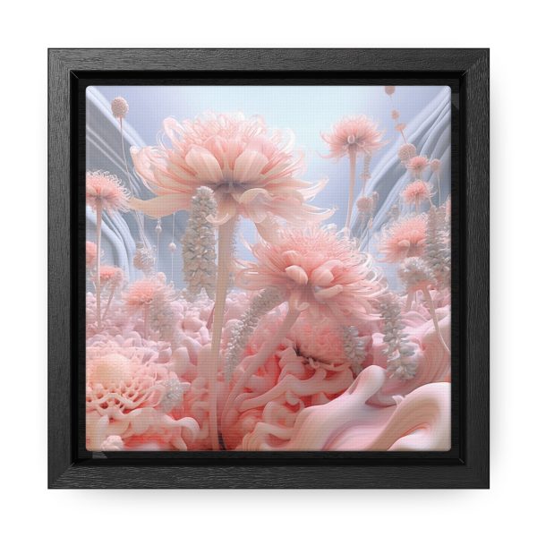 Foamy Floral Fusion 01 - Gallery Canvas Wraps, Square Frame - Image 6