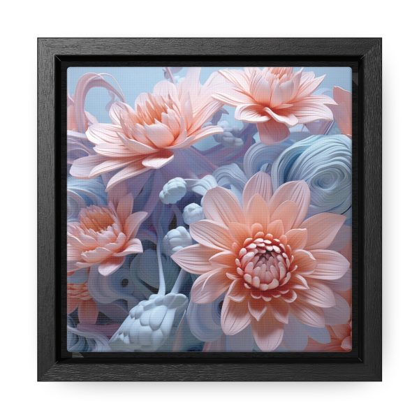 Foamy Floral Fusion 02 - Gallery Canvas Wraps, Square Frame - Image 6