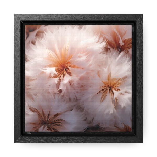 Soft Fantasy Feather Puffs - Gallery Canvas Wraps, Square Frame - Image 6