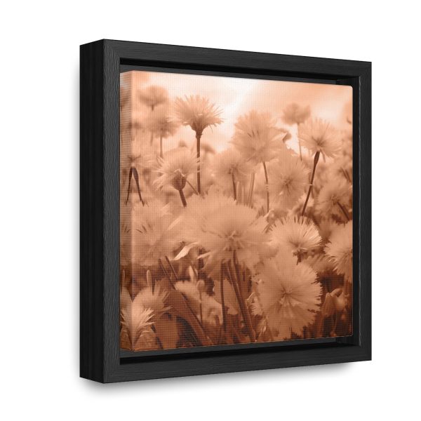 Fuzzy Dandelion Fantasy in Peach Fuzz Tone - Gallery Canvas Wraps, Square Frame - Image 7