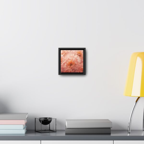 Lovely Fuzzy Fluff in Peach 01 - Gallery Canvas Wraps, Square Frame - Image 9