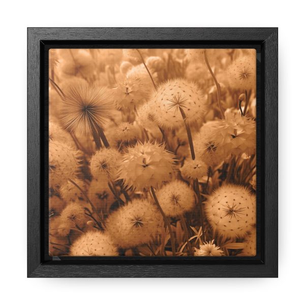 Dandelion Dream in Sunkissed Peach - Gallery Canvas Wraps, Square Frame - Image 6