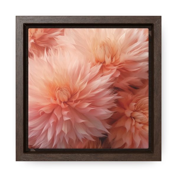 Lovely Fuzzy Buds in Peach 01 - Gallery Canvas Wraps, Square Frame - Image 11