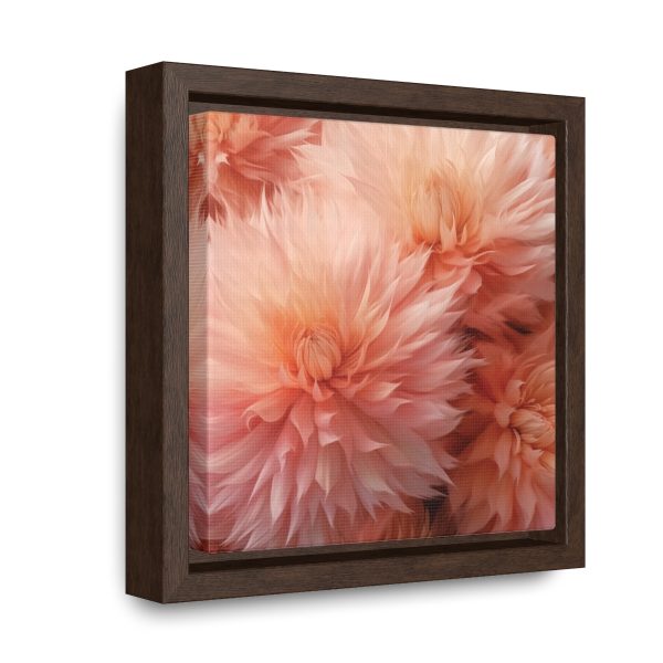 Lovely Fuzzy Buds in Peach 01 - Gallery Canvas Wraps, Square Frame - Image 12