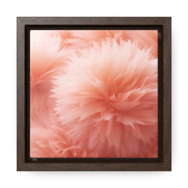 Lovely Fuzzy Buds in Peach 03 - Gallery Canvas Wraps, Square Frame - Image 11