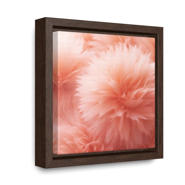 Lovely Fuzzy Buds in Peach 03 - Gallery Canvas Wraps, Square Frame - Image 12