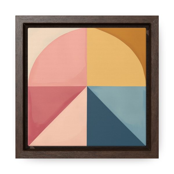 Soft Geometric Pyramid 02 - Gallery Canvas Wraps, Square Frame - Image 11