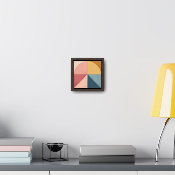 Soft Geometric Pyramid 02 - Gallery Canvas Wraps, Square Frame - Image 14