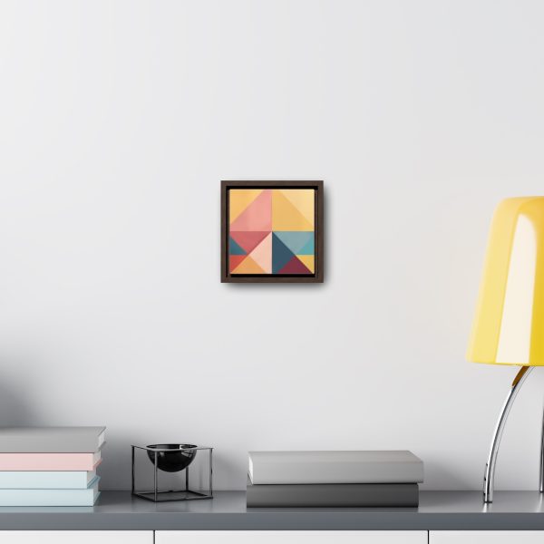 Soft Geometric Pyramid 03 - Gallery Canvas Wraps, Square Frame - Image 14