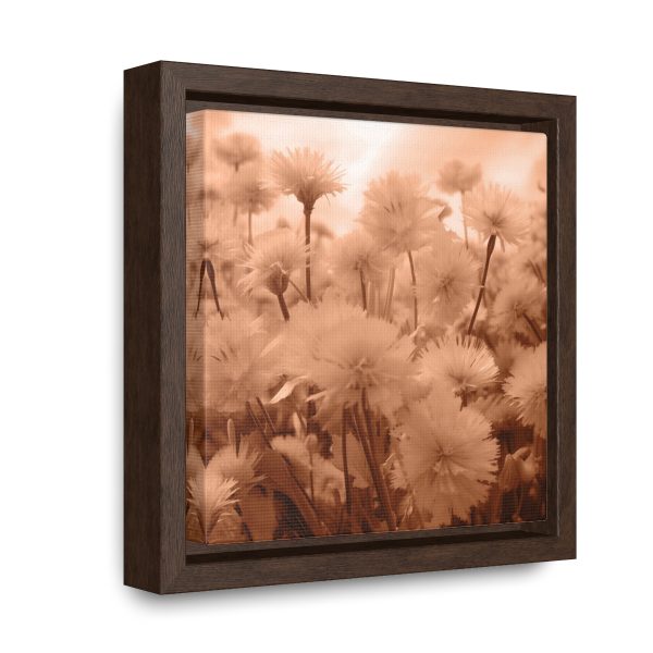 Fuzzy Dandelion Fantasy in Peach Fuzz Tone - Gallery Canvas Wraps, Square Frame - Image 12