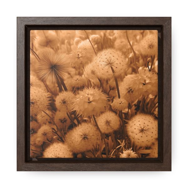 Dandelion Dream in Sunkissed Peach - Gallery Canvas Wraps, Square Frame - Image 11