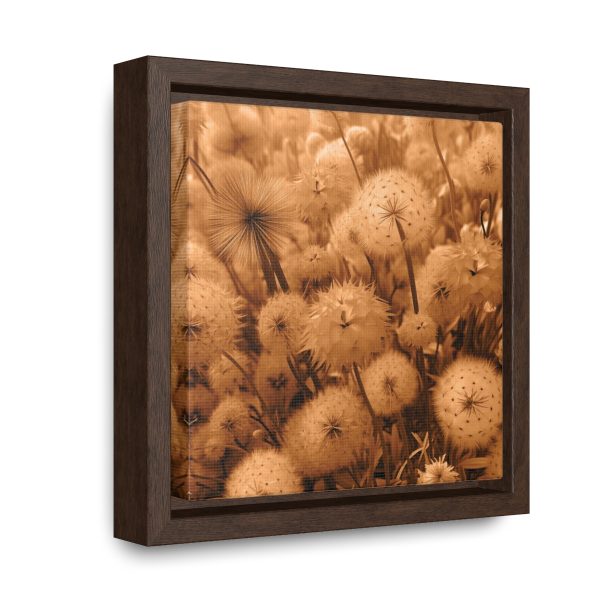 Dandelion Dream in Sunkissed Peach - Gallery Canvas Wraps, Square Frame - Image 12