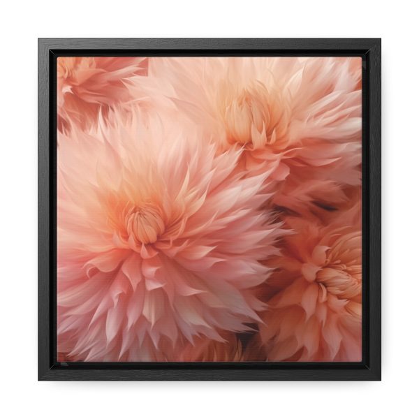 Lovely Fuzzy Buds in Peach 01 - Gallery Canvas Wraps, Square Frame - Image 16