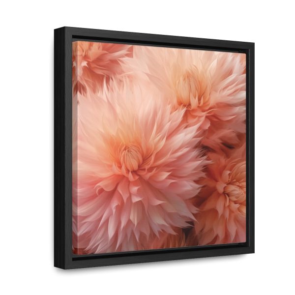 Lovely Fuzzy Buds in Peach 01 - Gallery Canvas Wraps, Square Frame - Image 17