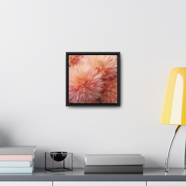 Lovely Fuzzy Buds in Peach 01 - Gallery Canvas Wraps, Square Frame - Image 19