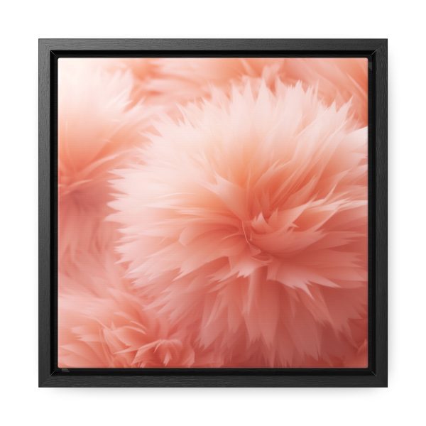 Lovely Fuzzy Buds in Peach 03 - Gallery Canvas Wraps, Square Frame - Image 16